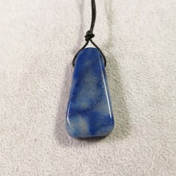 Quartz bleu - pendentif pièce unique 1 - 5eme chakra